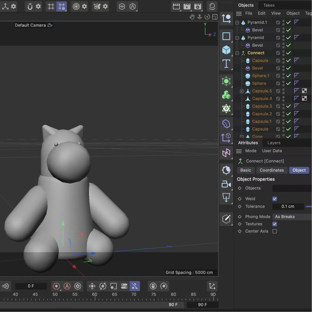 This is one of the three objects that were finally selected, and this is the basic prototype.